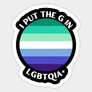 Gay Man Pride Identity LGBTQIA Sticker